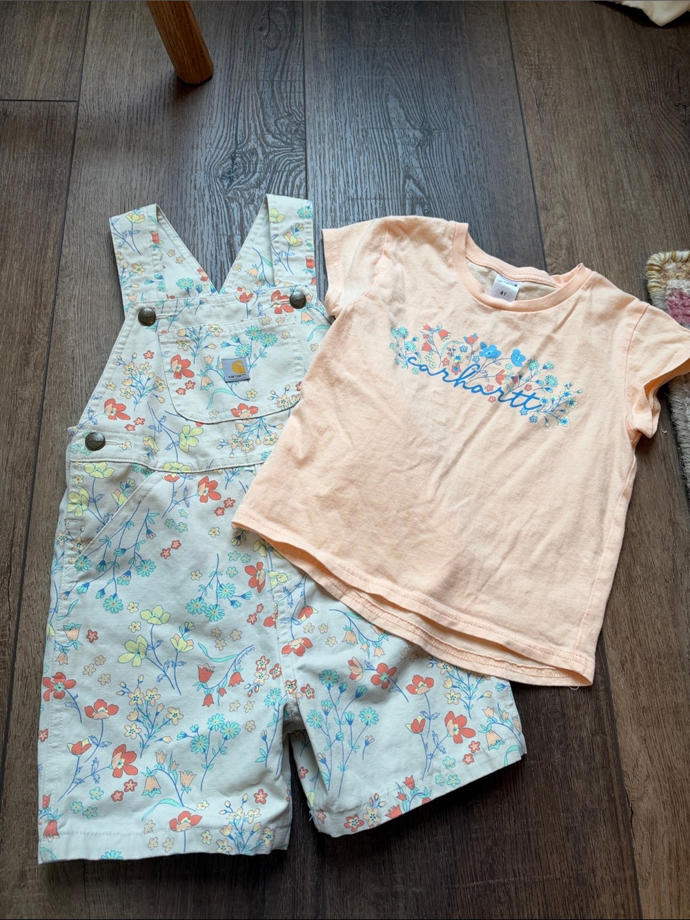 Kids Carhartt overall set